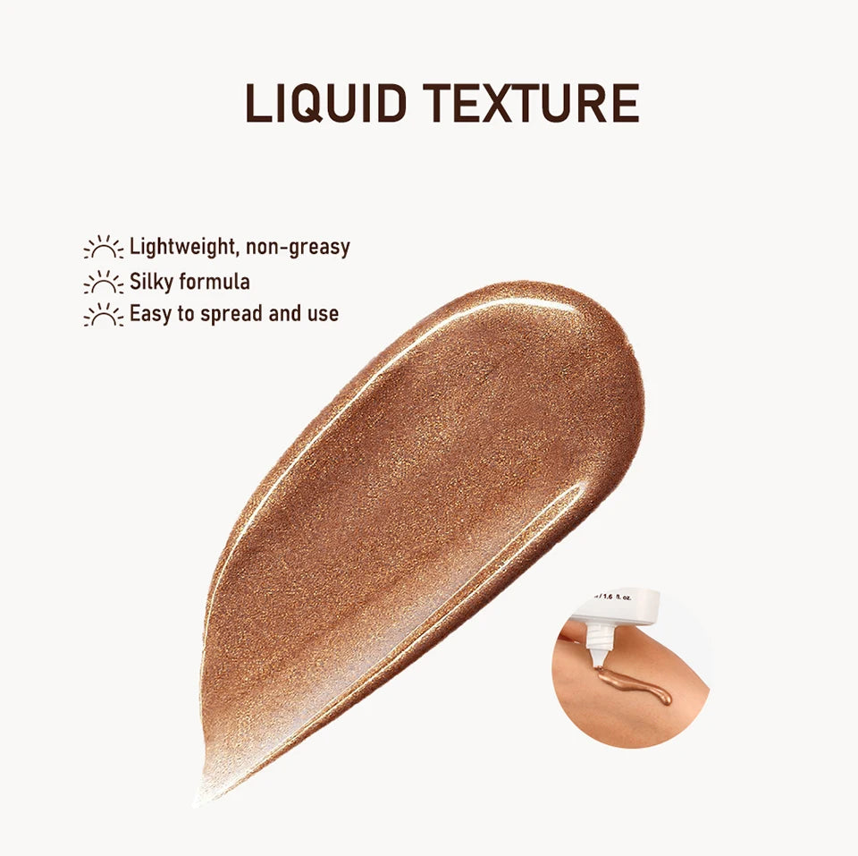 Lakerain Glow Bronzing Drops Face Peptide Serums Liquid Bronzer Cream Hydrating Makeup For An Everyday Radiant Glow Summer Glow