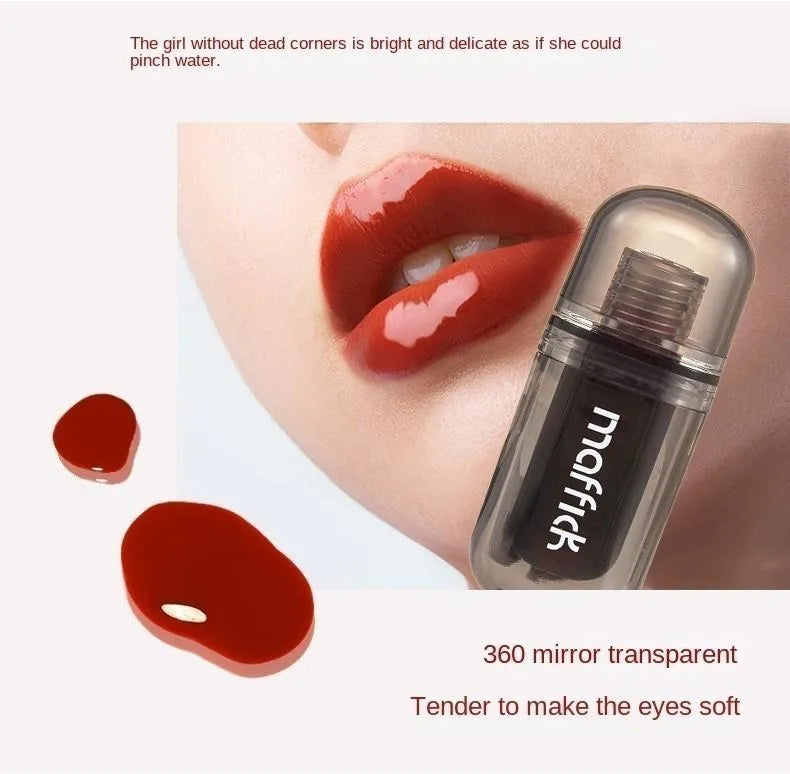 Waterproof  sweat proof  non smudging  small black tube lip gloss  moisturizing  long-lasting lipstick