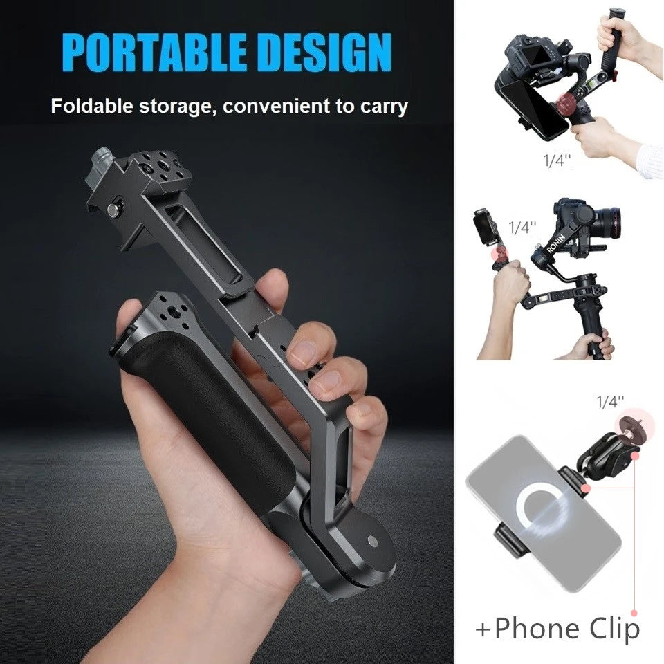 Sling Handgrip Gimbal Sling Handle for DJI RS4/3/2/Pro/Mini Stabilizer, 13.2lb Max Load, Ergonomic Grip for Low Angle Shooting