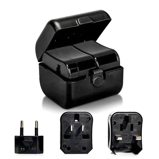 Universal Travel Plug All In One Adapter with EU US UK AU Plug Global Travel Power Charger Sockets Converter