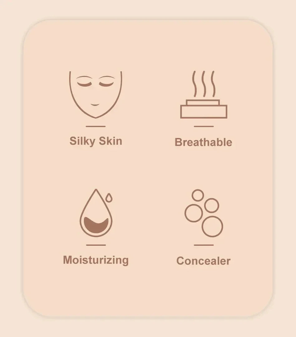 Mushroom Head Air Cushion, CC Cream Natural Moisturizing Foundation Concealer Whitening Oil-control Makeup Cosmetics BB Cream