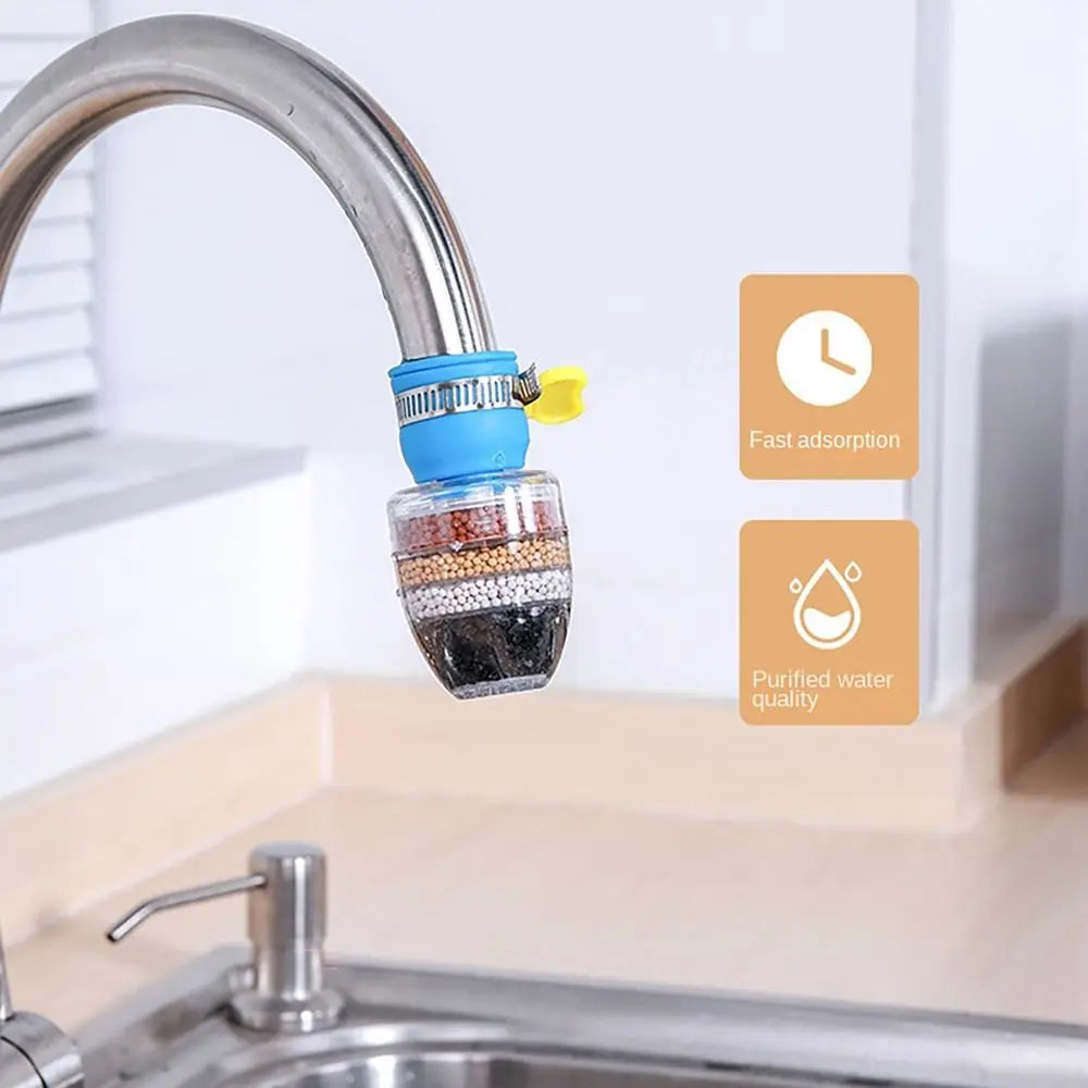 6-layer Filtration Faucet Filter Water Purifier Water Saving Faucet Sprayer Splash Proof Tap Head Attachment Healthier Life