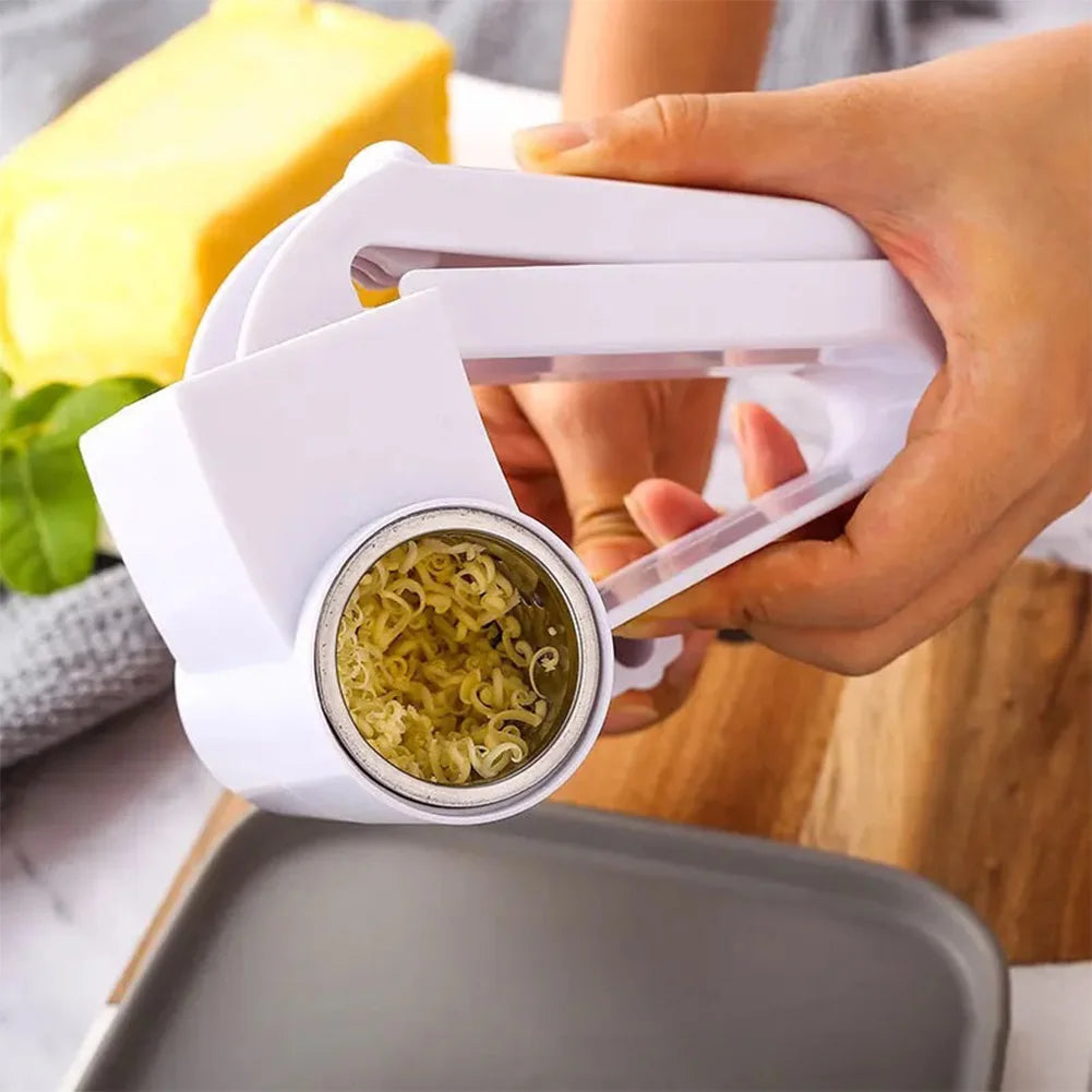 304 Stainless Steel Cheese Grater with Handle Hand Crank Rotating Cheese Shredder Parmesan Cheese Grater Planer Kitchen Gadgets