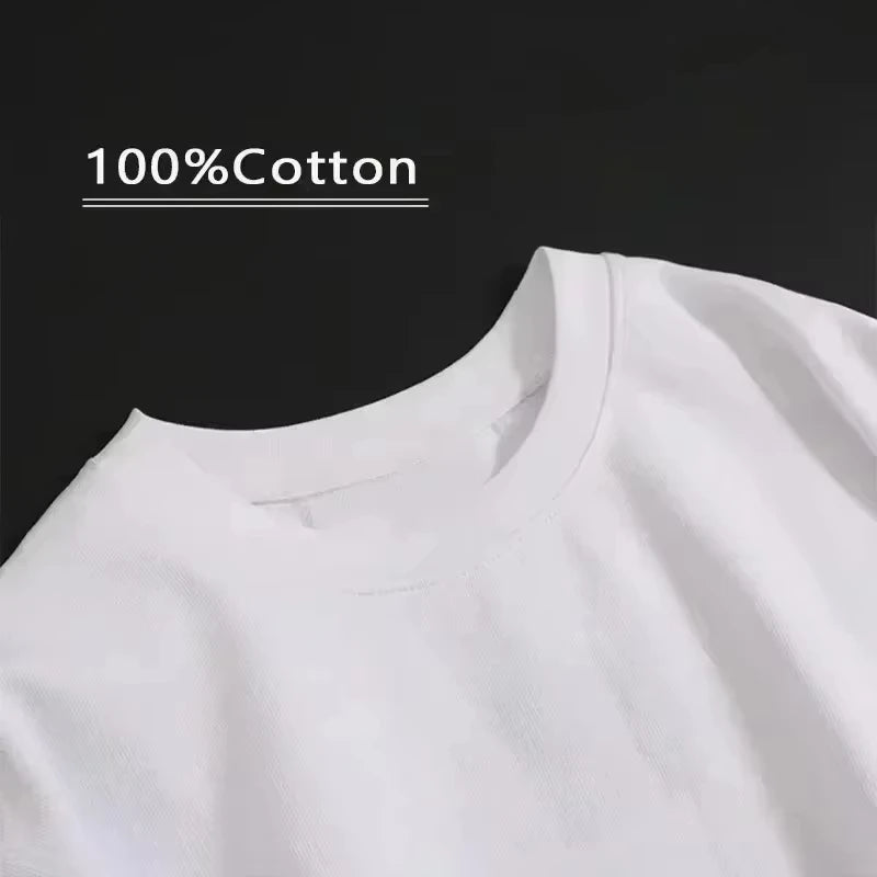 The Latest Men's Pure Cotton T-shirt Is Comfortable, Breathable and Of High Quality. It Is A Luxury Brand for Beach Travel  2025