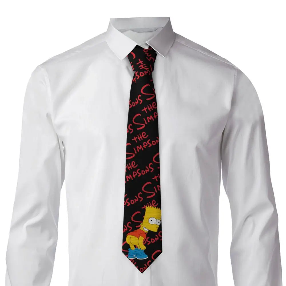 Personalized The S-Simpsones Homer Neck Ties Men Formal Silk Wedding Neckties