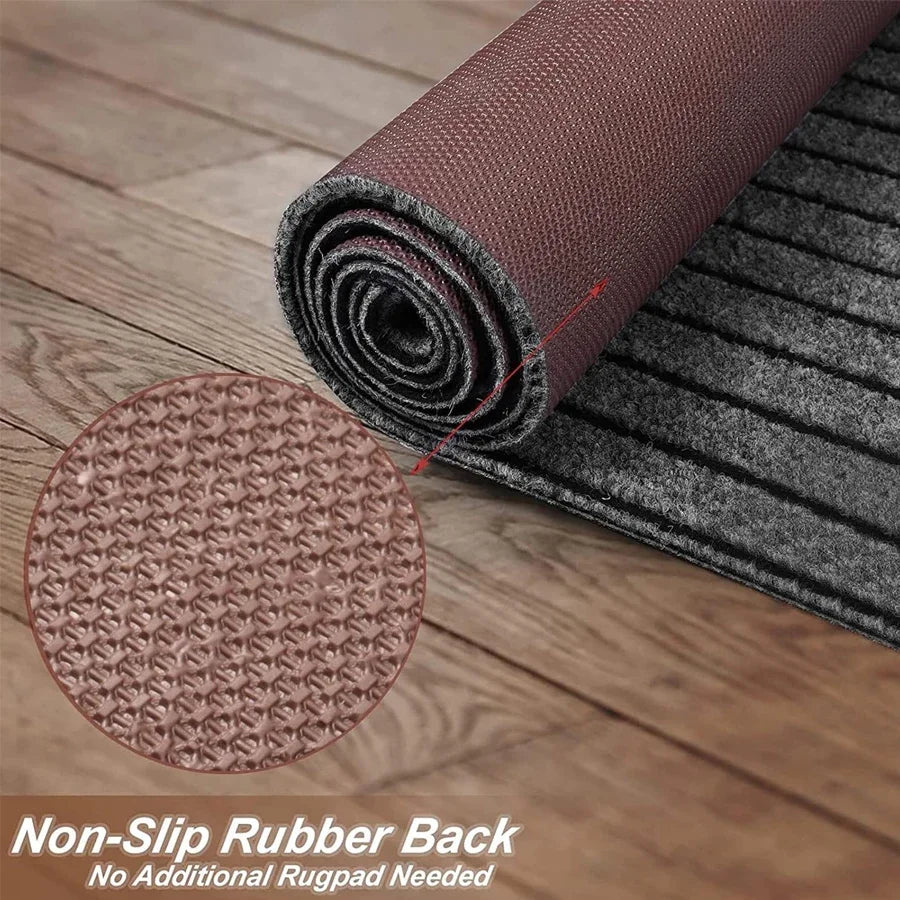 Striped Carpet Classic Door Carpet Kitchen Floor Mat, Closely Attached To The Ground, Anti Slip and Anti Fouling,strong Adhesion