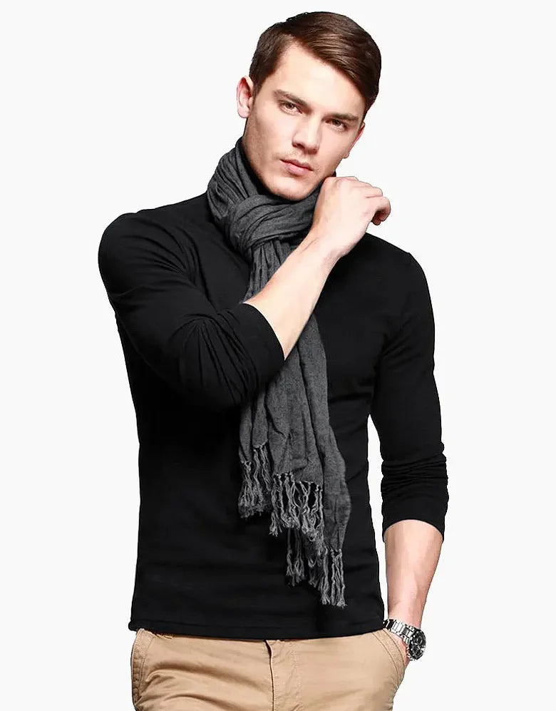 Thermal Underwear Tops Men Spring Clothes Thermal Shirt Autumn Men's Winter Tights High Neck Thin Slim Fit Long Sleeve T-shirt