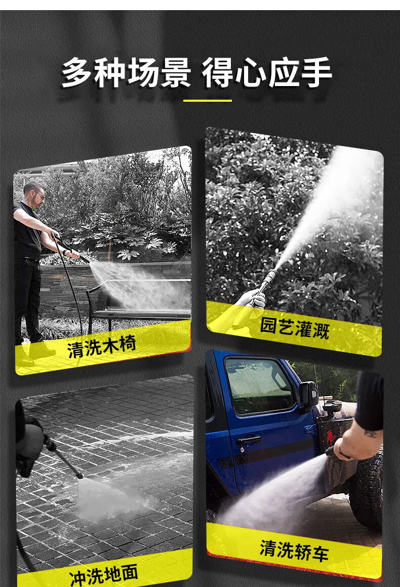 High Pressure Washer 130Bar 220V Home Use with Built in Reel Storage High Power 1800W for Cars & Floors Efficient Cleaning Power