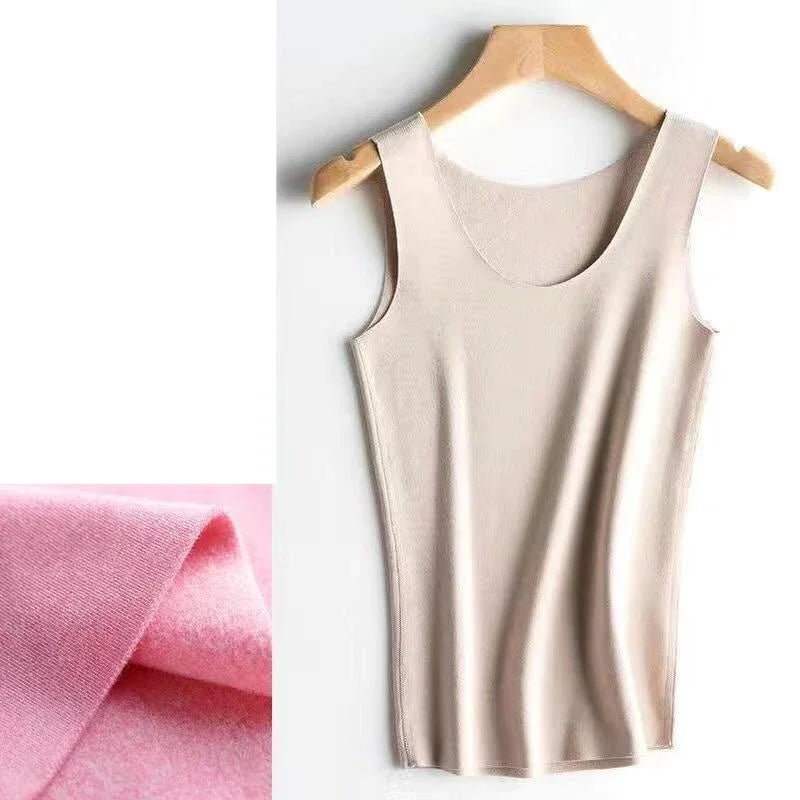 Thermal Underwear Vest Thermo Lingerie Woman Winter Inner Wear Comfortable Warm Top Inner Wear Thermo Shirt Ladies Undershirt
