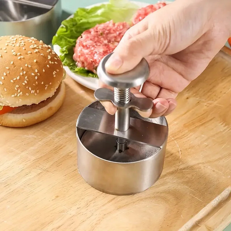 1PC Non-Stick Hamburger Patty Press,Cheeseburger Patty Maker Mold For Meat Beef Cheese Veggie,Burger Maker For Grill Griddle BBQ