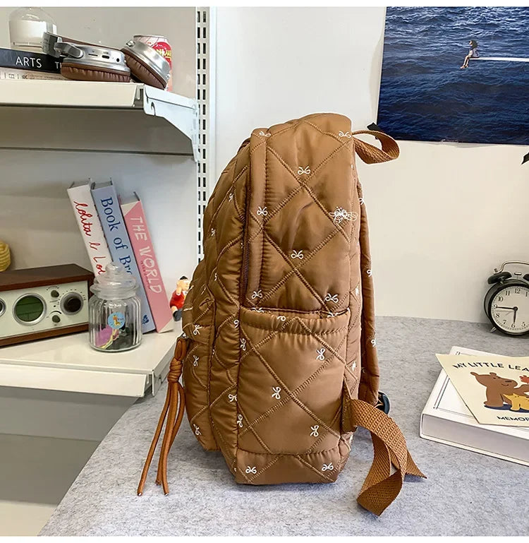 New Large Capacity Children's School Backpack Lightweight Bow Students Schoolbag School Bags Boys Girls Tutoring Bag Laptop Bag