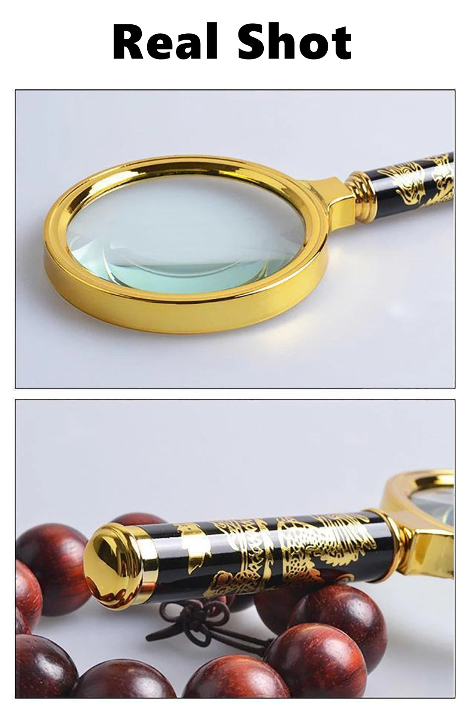 10X/8X/7X Magnifying Glass For Kids Seniors Handheld Reading Magnifier 60mm/70mm/80mm Magnifying Lens For Reading Science Nature