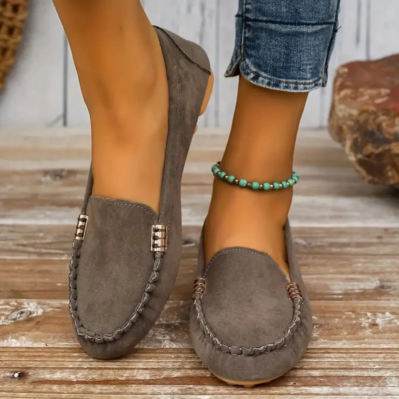 Women Flats Spring Autumn Wear-resisting Loafers Casual Fashion Single Shoes Non-slip Soft Flat Sneakers Women Zapatos De Mujer