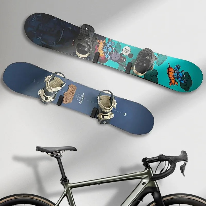 Universal Board Wall Mount Rack Stainless Steel Skate Surf Snowboard Longboard Wakeboard Storage Display Organizer Garage Home