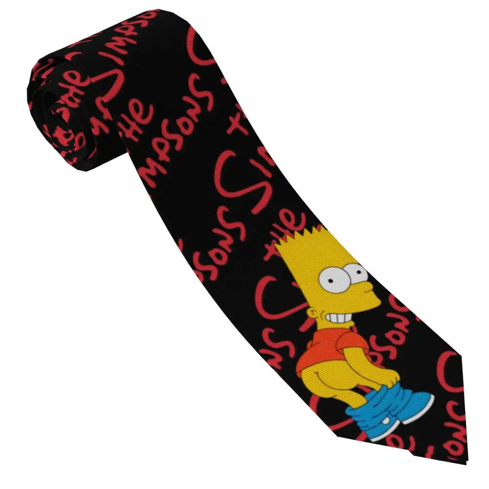 Personalized The S-Simpsones Homer Neck Ties Men Formal Silk Wedding Neckties