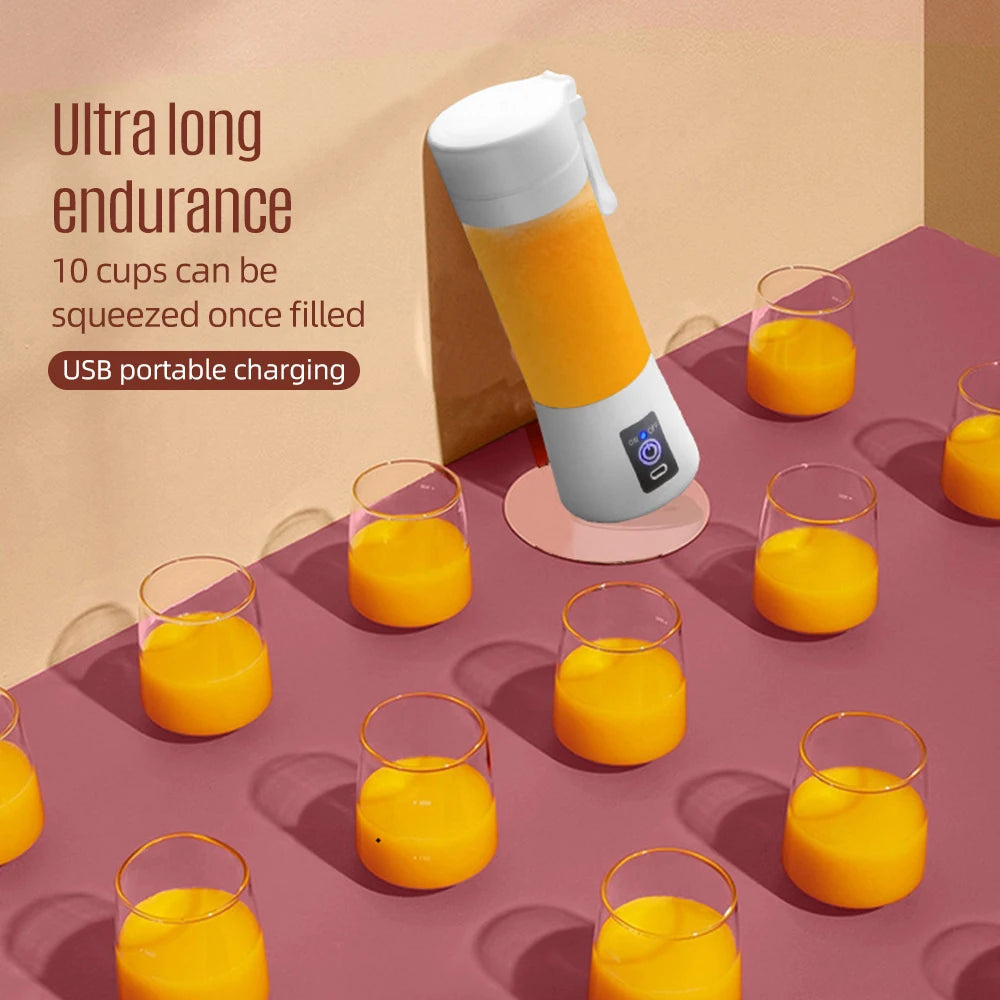 Mini Portable Blender for Smoothies Fresh Juice Fruit Juicer Mixer Cup with Rechargeable 2000mAh USB Blenders for Kitchen