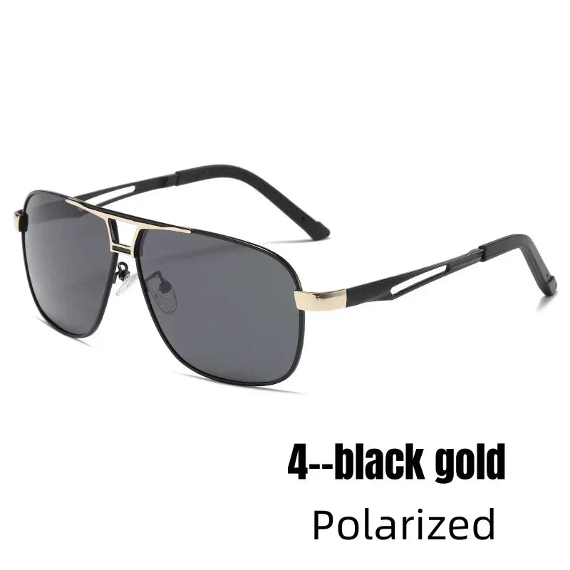 Trendy Square Polarized Photochromic Sunglasses Luxury Women Men Pilot Shades Sun Glasses Outdoor Anti-UV Driving Oculos De Sol