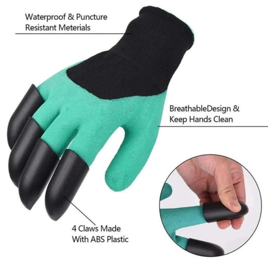 Gardening Gloves with Rubber Coating for Digging, Providing Protection for Hands While Planting, Weeding, Caring for Flowers