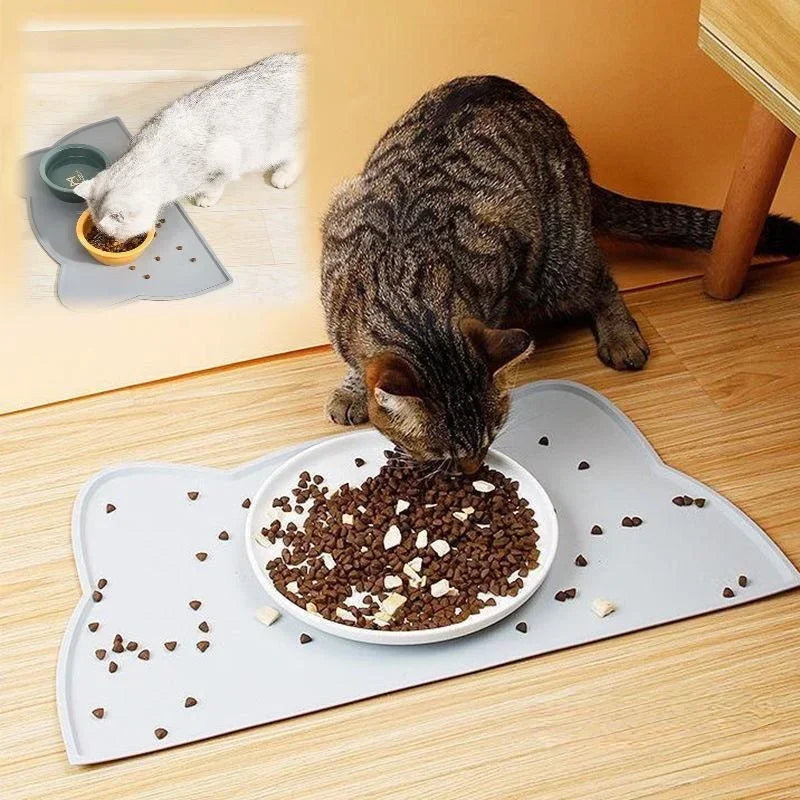 1 Pcs Anti Overflow Anti Slip Waterproof and Easy To Clean Pet Silicone Meal Mat Cat and Dog Mat Pet Meal Mat