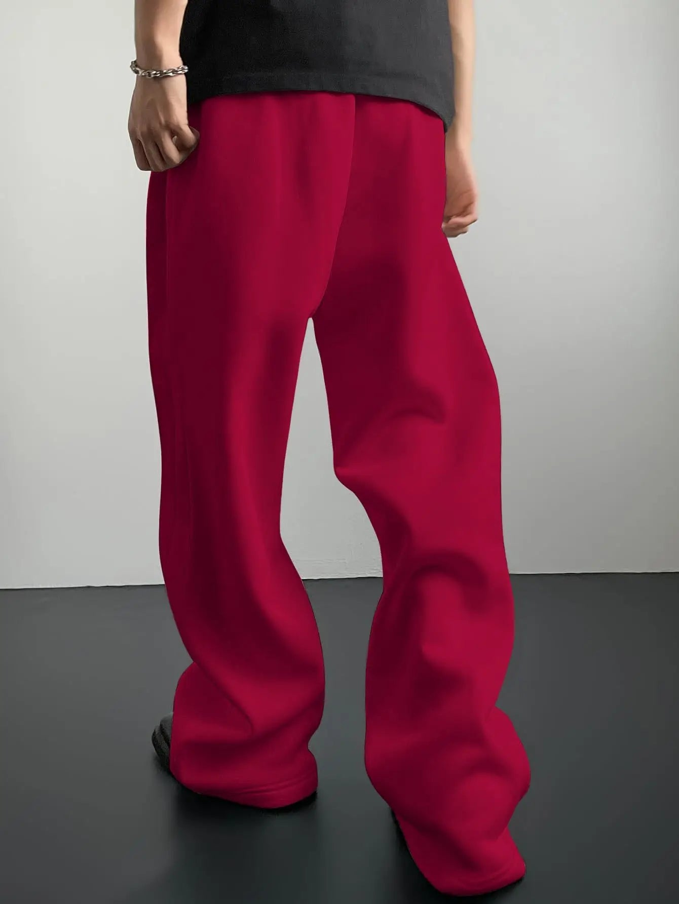2025 New Korean style Sweatpants Sport Pants Men Running Pants Spring Summer Loose Casual Sweat Pants Straight Jogging Pants Men