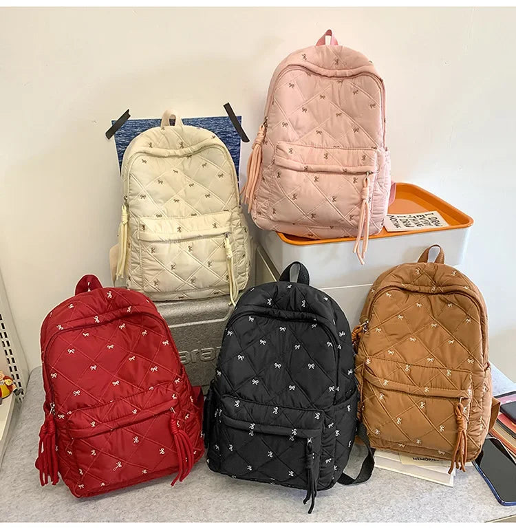 New Large Capacity Children's School Backpack Lightweight Bow Students Schoolbag School Bags Boys Girls Tutoring Bag Laptop Bag