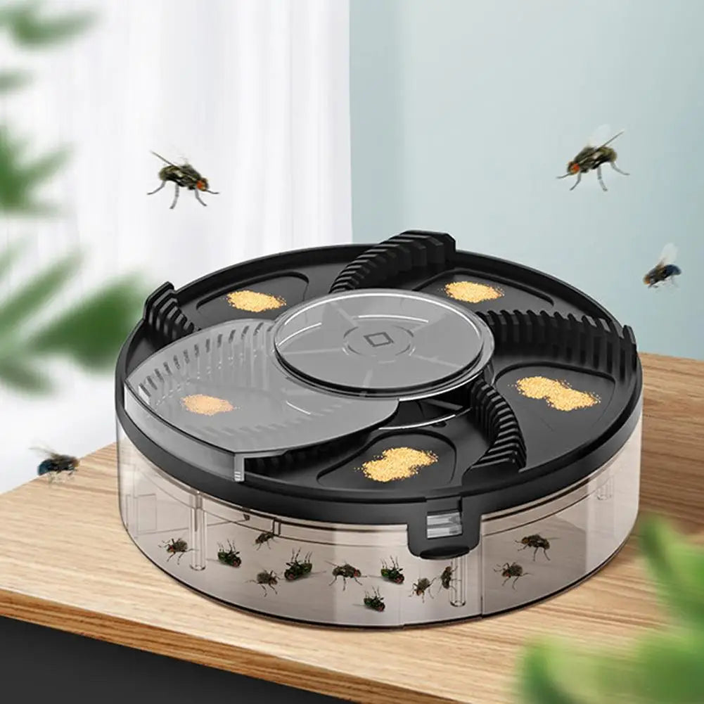 New Electric Fly Trap USB Rechargeable Flycatcher Indoor Outdoor Safety Insect Catching Tool for Home Kitchen Garden Flytrap