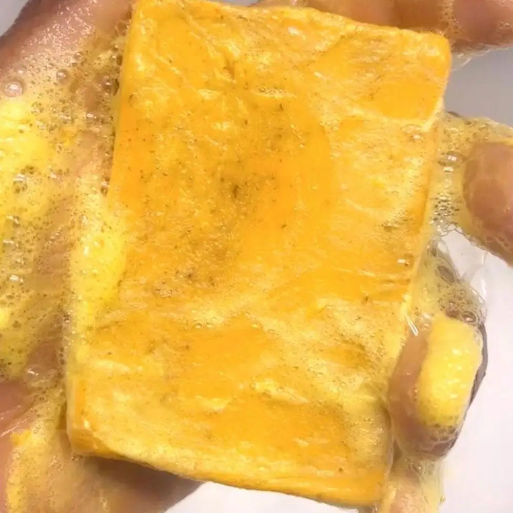 Turmeric Soap & Kojic Acid Soap Body And Facial Cleaning Handmade Soap For Dark Skin Glowing Even Skin Tone Tender Skin Care