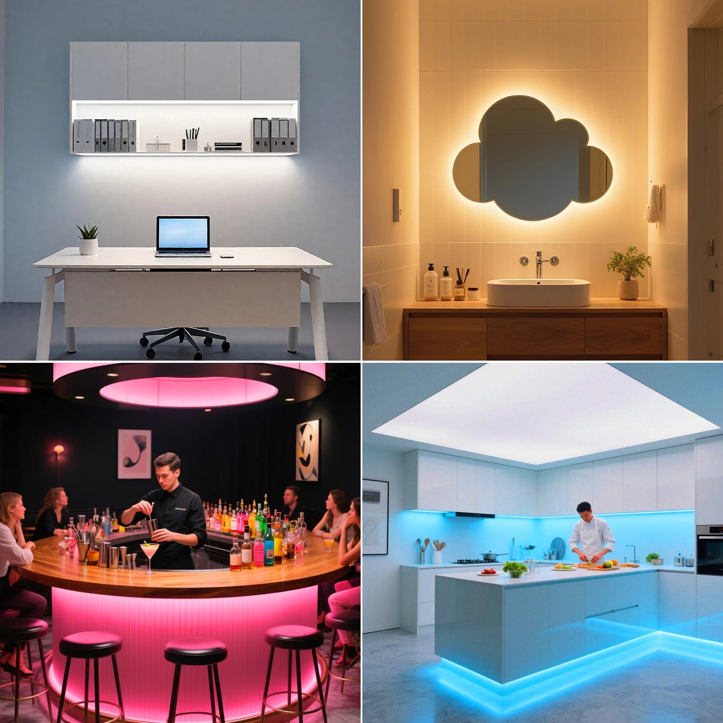 LED Strip 5mm 12V 24V 120LEDs/m Warm White Yellow Red Green Ice Blue Pink Purple Not Waterproof Flexible Tape for DIY Room Decor
