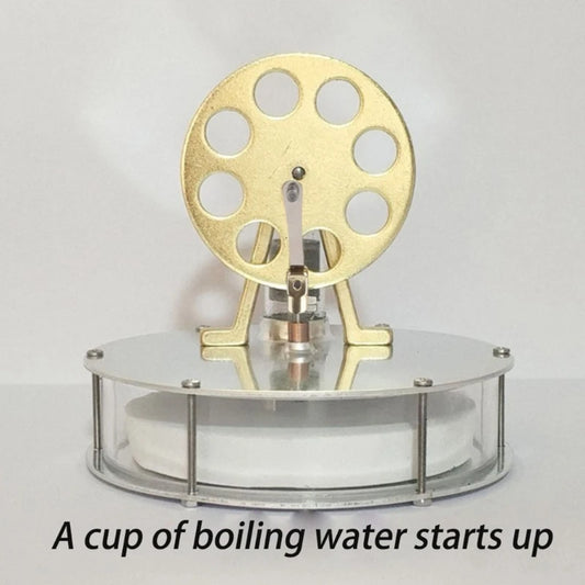 Miniature Low Temperature Stirling Engine Motor Model Puzzle Toys Kit Education Model Children Adult