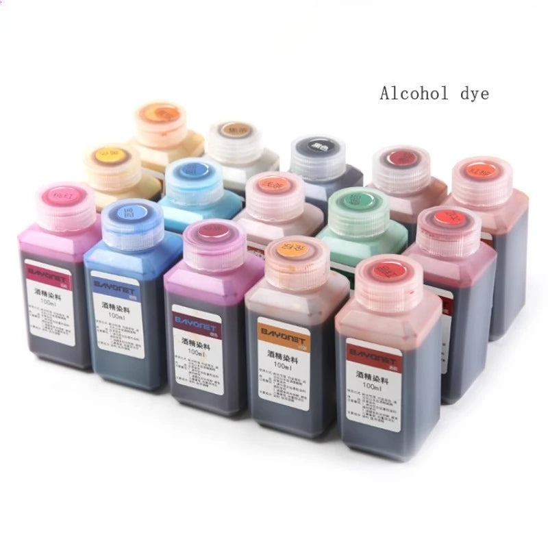 DIY Leather Alcohol Dye Leather Carving Alcohol Dye 100ml/ Be Used for Color Restoration Can Be Diluted Color-changing Agent