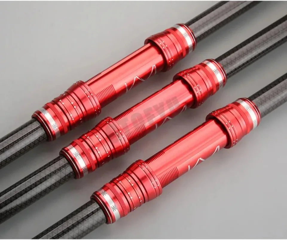 2.7m 3.6m 3.9m 4.5m Telescopic Fishing Pole Heavy Spinning Rod Big Fish 20kg Carbon Fiber Travel Saltwater Freshwater Fishing