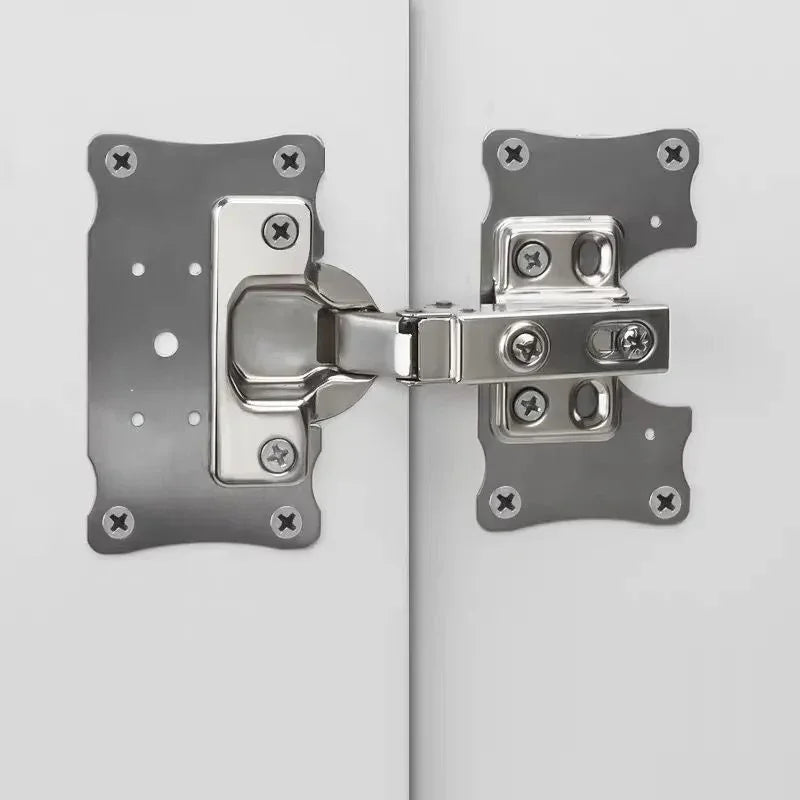 4/8pcs hinge repair parts fixing plate with screws, repair plate, installation gasket, used for cabinet and wardrobe doors
