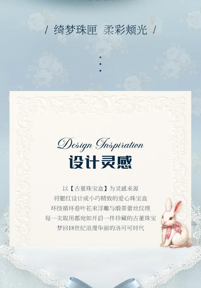 Flower Knows Bunny Garden Collection blush Lyophilized Silk Natural Look Facial Makeup Original Cosmetics