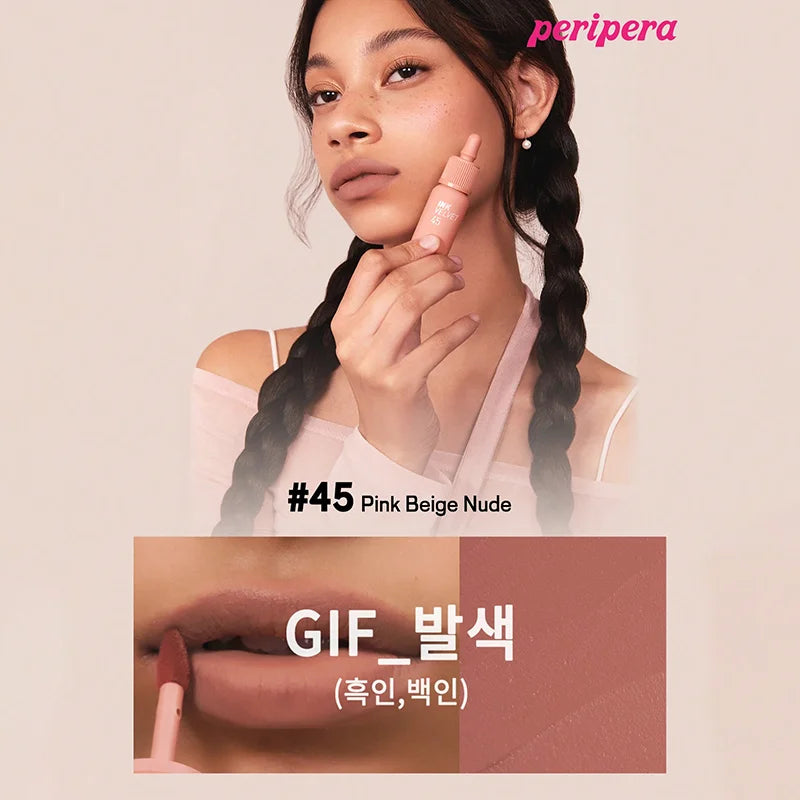 K-beauty Ink Velvet Lipstick high-pigment and long-wearing, weightless, gluten-free, paraben-free, velvet-matte, long-lasting