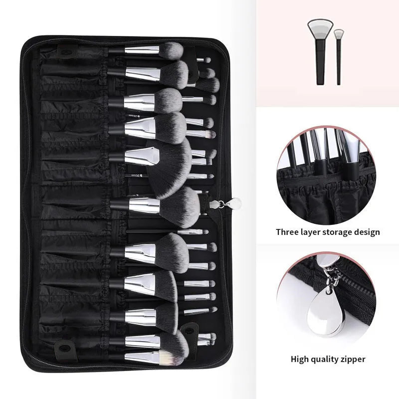 Multifunctional Makeup Brush Storage Bag Makeup Artist Cosmetic Case Handbag Portable Travel Cosmetic Organizer Bag Beauty Tools