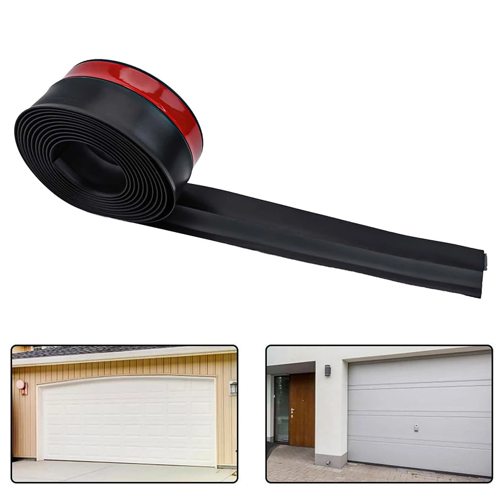 For Garage Doors Dust And Water Barrier 5M Door Frame Strip Garage Maintenance White Easy Installation Sealing Strip Appliance