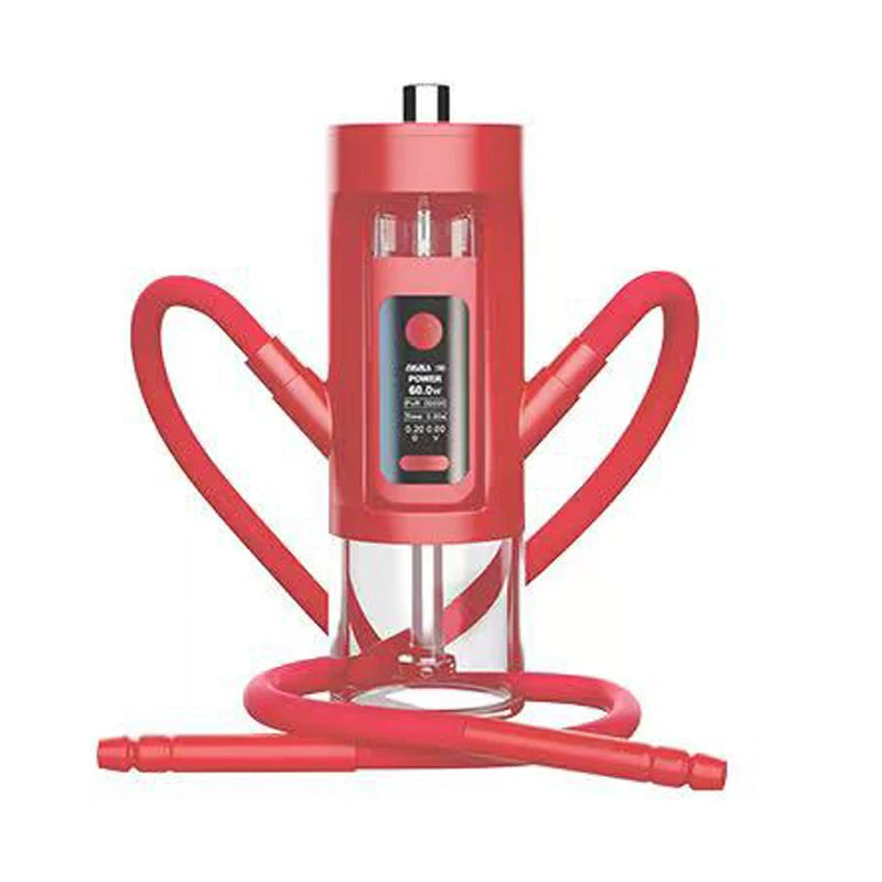 Portable Luxury Travelling Car E Hookahs Stainless Electric Portable Shisha Smoke Electronic Car Hookah Set with Accessories