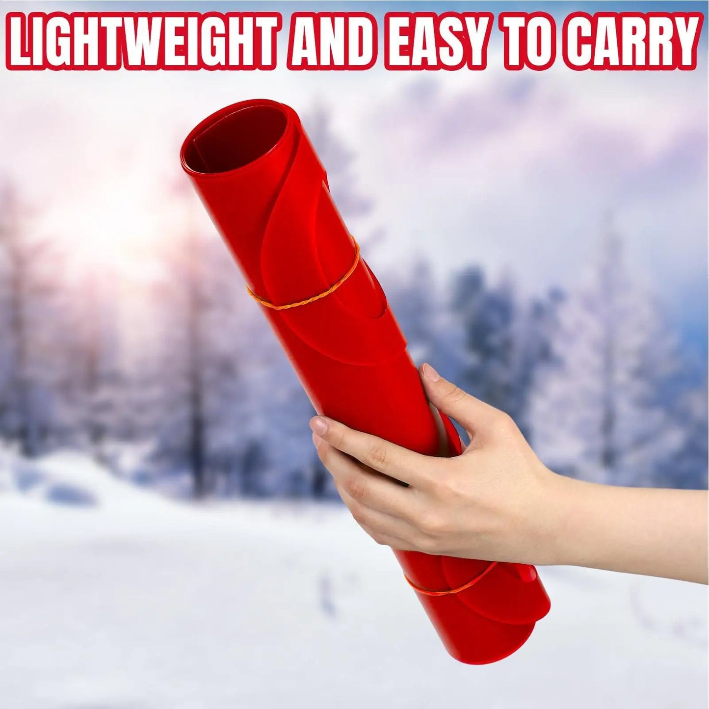 Roll Up Sled For Kids High Speed Snow Sled Lightweight For Beach Grass Sand Sliding Portable Winter Snow Sled Outdoor Activities