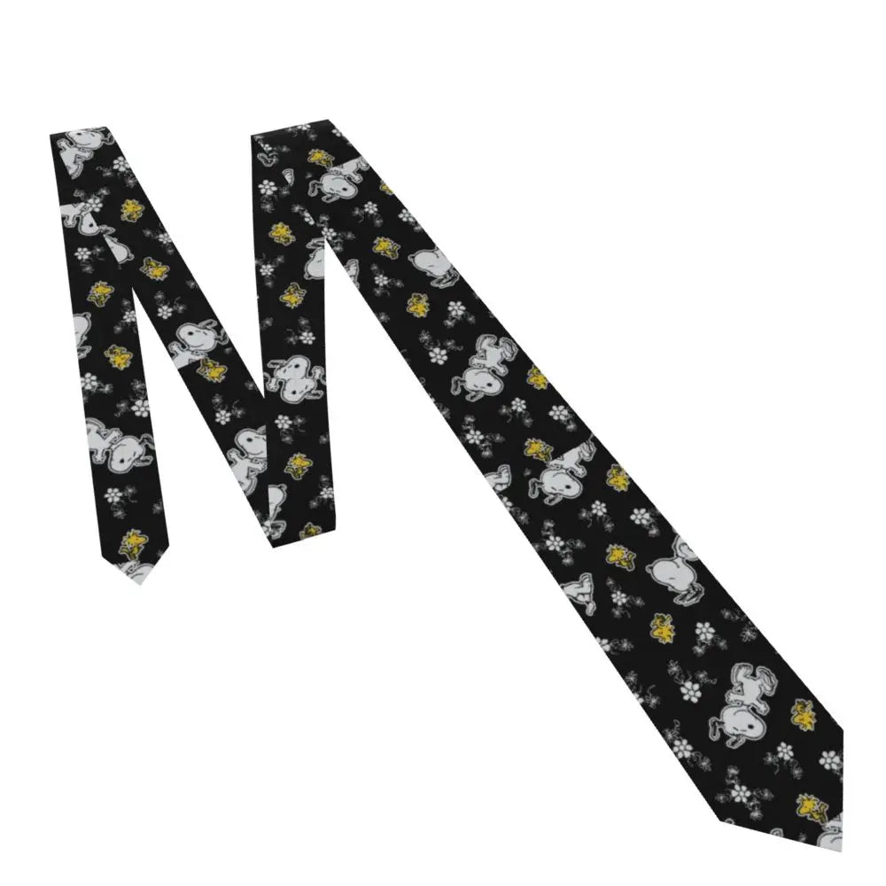 Personalized Fashion S-Snoopys Neckties Men Silk Cartoon Office Neck Tie