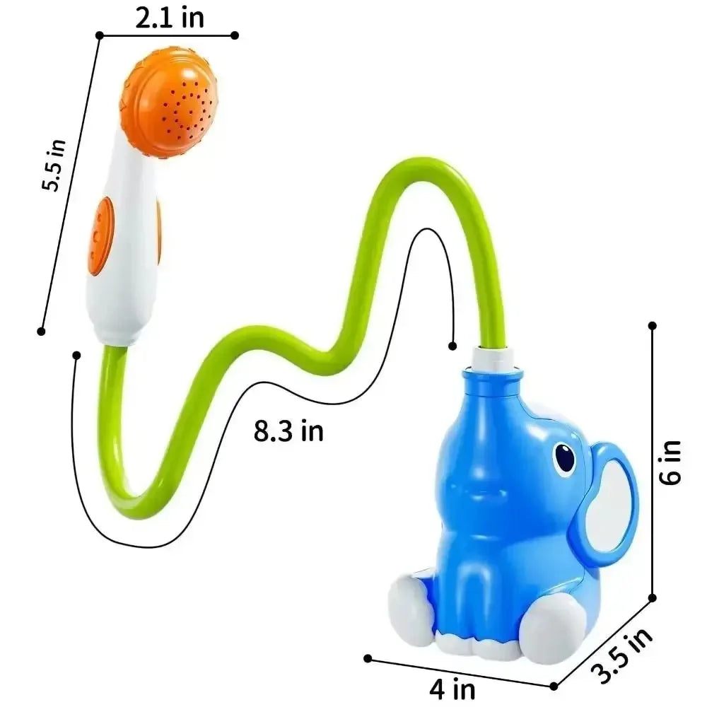 new Baby Bath Shower Head Toys for Kids Ages 2-4 Bath Toys for Infants with Elephant Water Pump for Kids 3-5 Kids Bath Toys