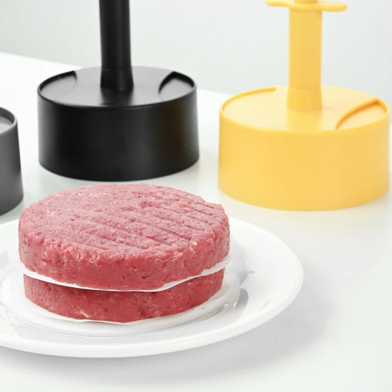 ABS Plastic Round Press Burger Meat Press Household Meat Patty Press Kitchen Manual Non-stick Meat Press