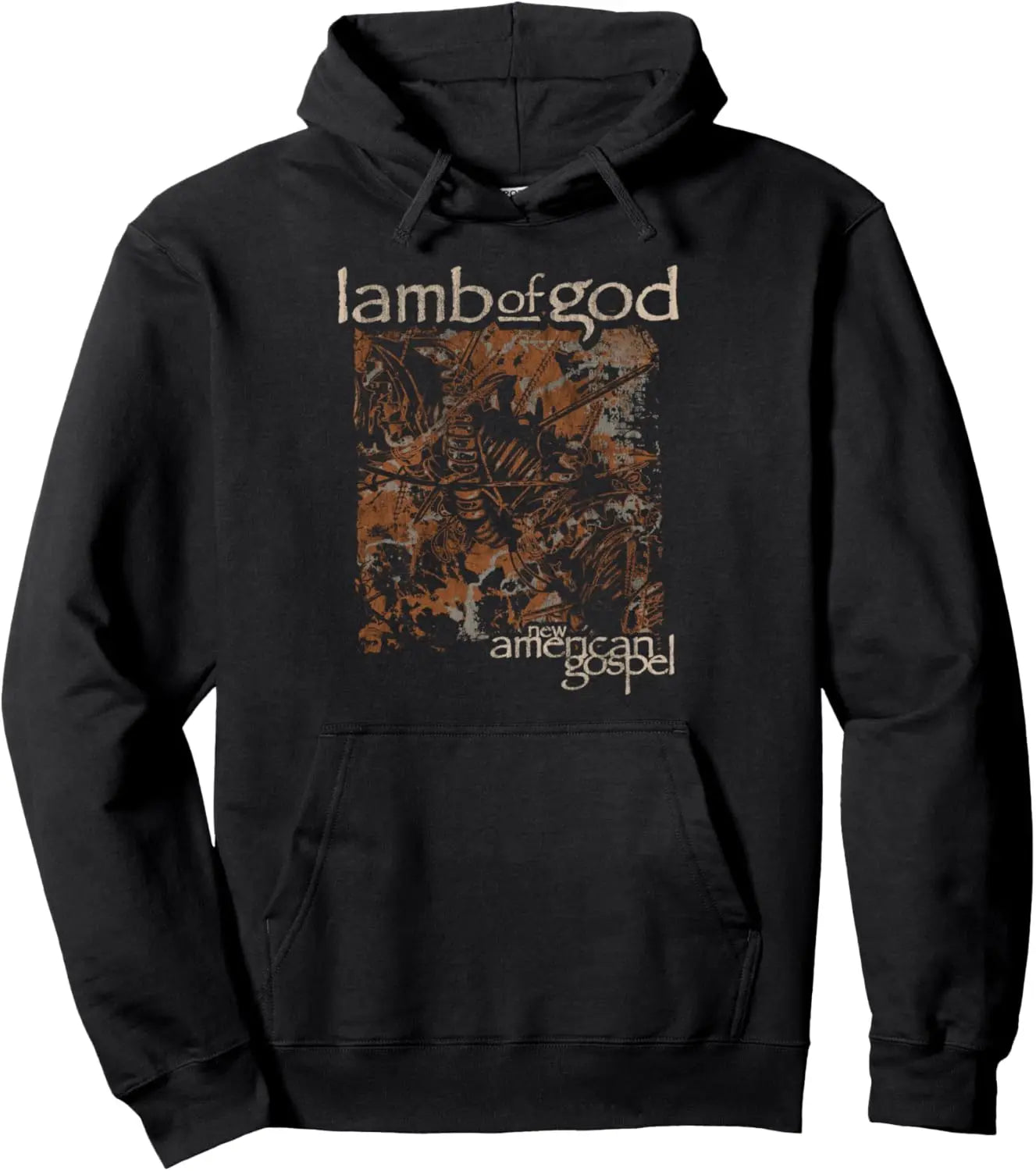 Mental Band Lamb of God Heavy Album Covers Graphic Print Hoodies Men Women Street Sweatshirts Loose Casual Oversized Pullovers