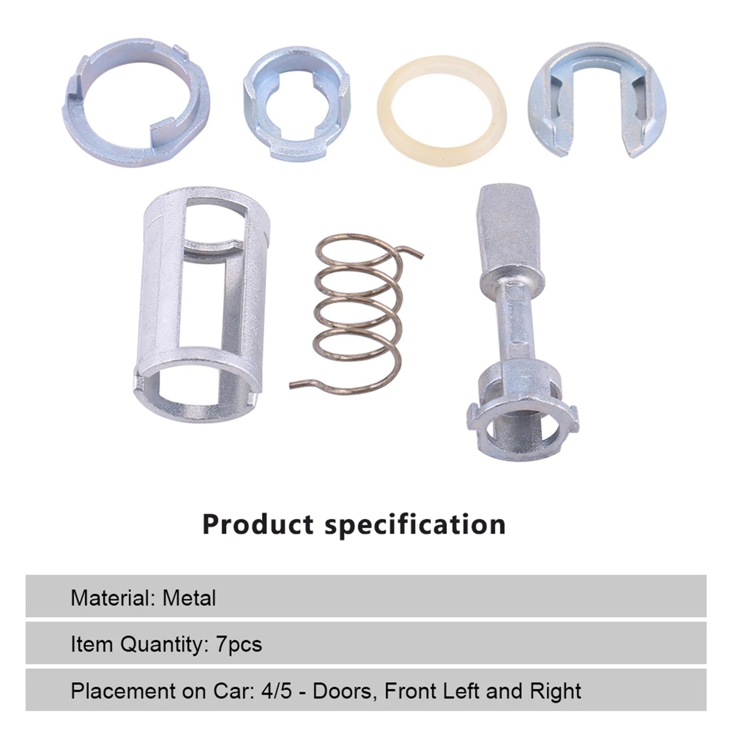 Door Lock Cylinder Repair Kit Front Left Right Replacement Parts for MK4 GOLF BORA Door Lock Repair Kit