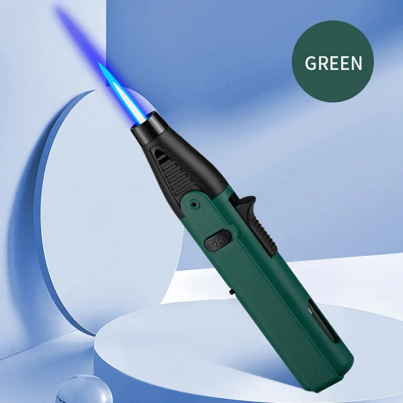 1300℃ Jet Flame Gas Lighter 360 Degree Inverted Turbo Torch Lighter Refillable Butane Kitchen BBQ Ignition Gun Windproof Lighter