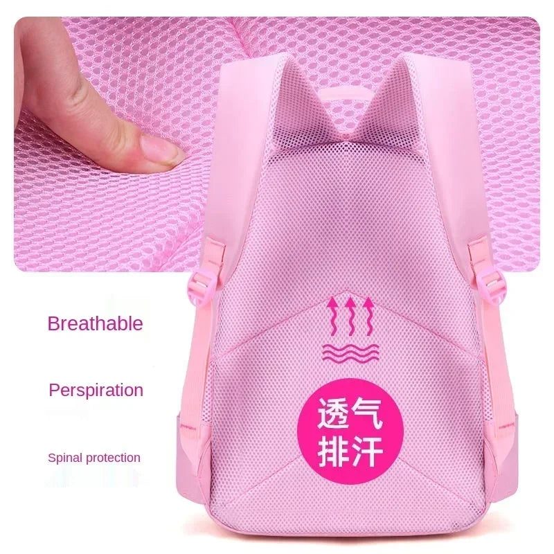Kids Cat Backpack Set with Lunch Bag Pencil Case Cute School Bag for Girls Boys Waterproof Primary Student Bookbag
