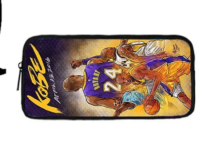 Basketball K-Kobe B-Bryant Child School Backpack 1/3PCS  with Lunch Bags ,Pencil Bags  School Bags for Boys Girls Best Gift