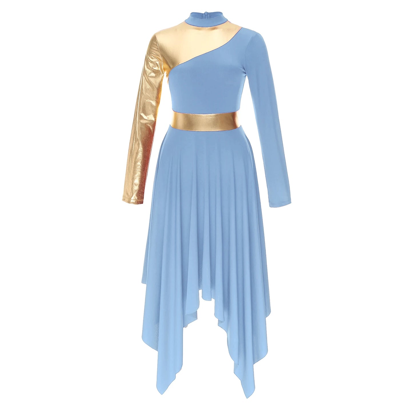 Adults Liturgical Praise Dance Dress Women Lyrical Performance Costume Modern Contemporary Dress Celebration of Spirit Dancewear