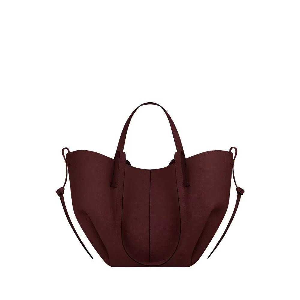 Ladies' fashionable large capacity wing shaped single shoulder handbag, suitable for commuting and shopping