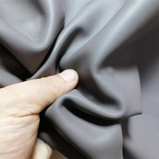 0.5/0.7mm Grey Green Sheepskin. First Layer Leather. Real Leather Fabric. Handmade DIY For Clothes. Whole Sheepskin