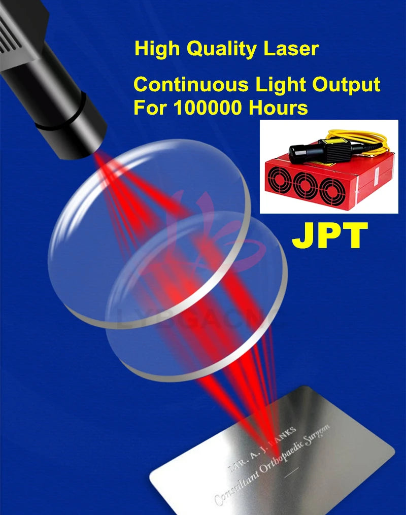 JPT MOPA M7 Fiber Laser Marking Machine 20W 30W 50W 60W 80W 100W Air Cooling Metal Engraver Upgrade Rotation Axis Optional